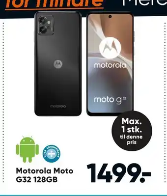 Bilka Motorola moto g32 128gb tilbud