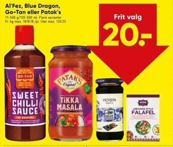 Bilka Al'fez, blue dragon, go-tan eller patak's tilbud