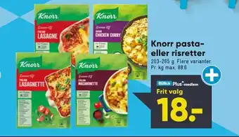 Bilka Knorr pasta eller risretter tilbud