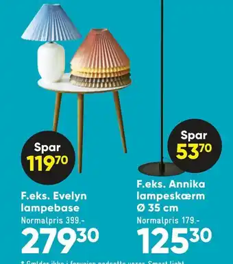 Bilka Annika lampeskærm ø 35 cm tilbud