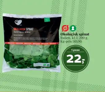 Dagli'Brugsen Økologisk spinat tilbud