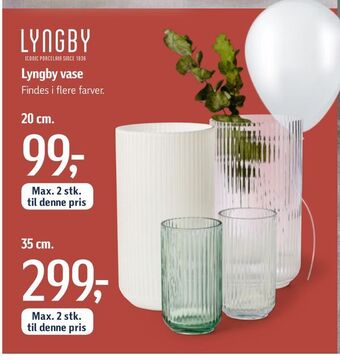 Føtex Lyngby vase tilbud