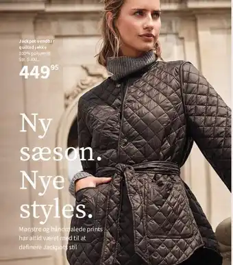 Kvickly Jackpot vendbar quilted jakke tilbud