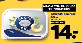 Netto Bakkedal smørbar tilbud