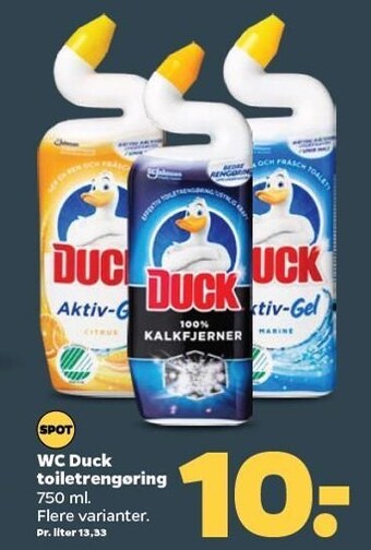 Netto Wc duck toiletrengøring tilbud