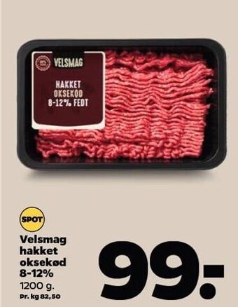 Netto Velsmag hakket oksekød 8-12% tilbud