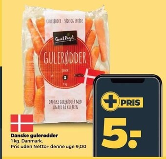 Netto Danske gulerødder tilbud