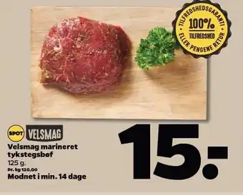 Netto Marineret tykstegsbøf tilbud