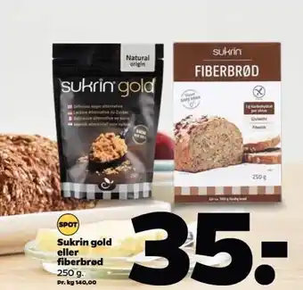 Netto Sukrin gold el. fiberbrød tilbud
