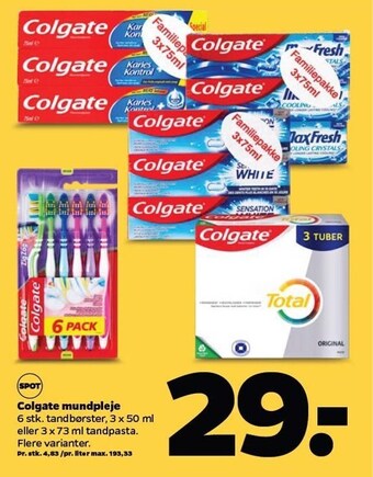 Netto Colgate mundpleje tilbud