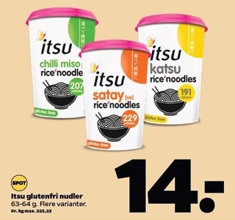 Netto Itsu glutenfri nudler tilbud