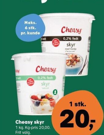SuperBrugsen Cheasy Skyr tilbud