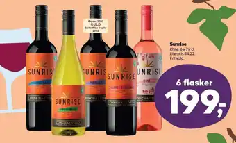 SuperBrugsen Sunrise Chile 6 x 75 cl. tilbud