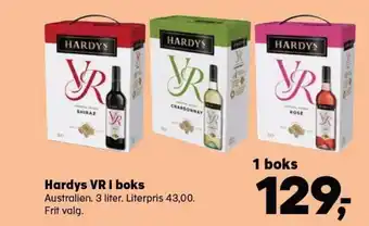 SuperBrugsen Hardys VR i boks 3 Liter tilbud