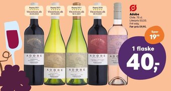SuperBrugsen Adobe 75 cl. tilbud