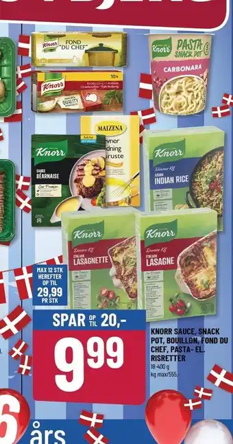 Løvbjerg Knorr sauce, snack pot, bouillon, fond du chef, pasta- el. risretter tilbud