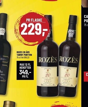Rozes 20 års tawny portvin