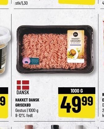 Løvbjerg Hakket dansk grisekød tilbud