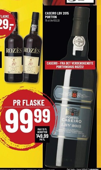 Løvbjerg Caseiro lbv 2015 portvin tilbud