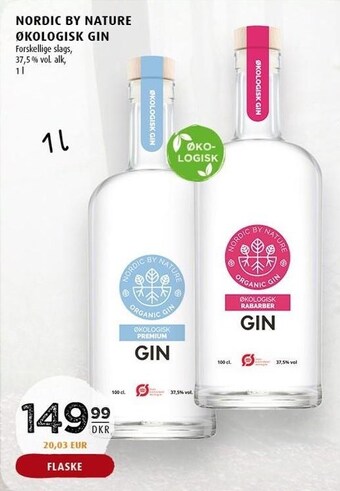 Scandinavian Park Nordic by nature økologisk gin tilbud