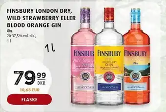 Scandinavian Park Finsbury london dry, wild strawberry el. blood orange gin tilbud