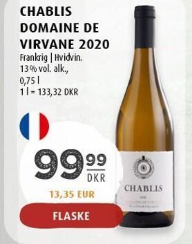 Scandinavian Park Chablis domaine de virvane 2020 tilbud