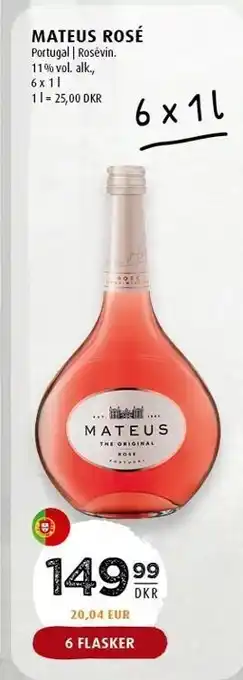 Scandinavian Park Mateus rosé 6 fl tilbud