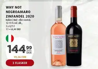 Why not negroamaro zinfandel 2020 3 fl