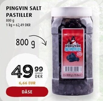 Scandinavian Park Pingvin salt pastiller tilbud