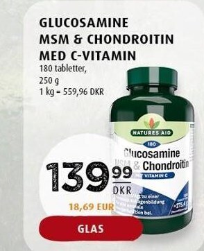 Scandinavian Park Glucosamine msm & chondroitin med c-vitamin tilbud