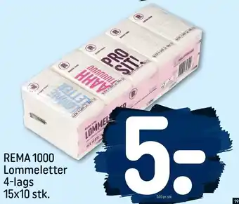 REMA 1000 Rema 1000 lommeletter tilbud