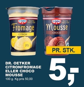Dr. oetker citronfromage el. choco mousse