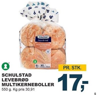 Let-Køb Schulstad levebrød multikerneboller tilbud