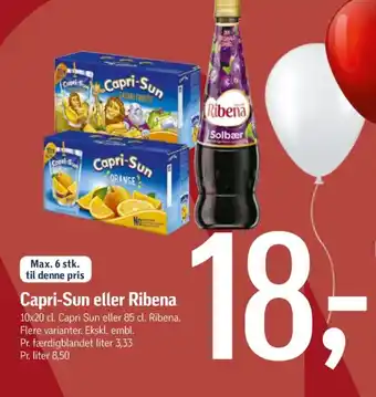 Føtex Capri-sun juice tilbud