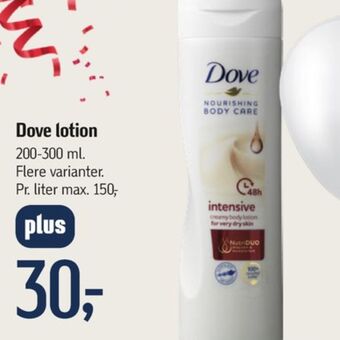 Føtex Dove bodylotion tilbud