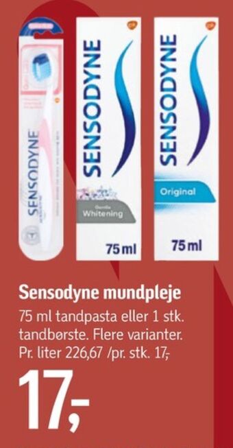 Føtex Sensodyne tandpasta tilbud