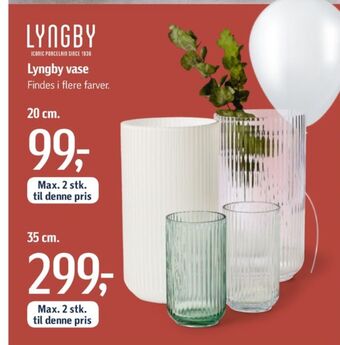 Føtex Lyngby porcelæn vase tilbud