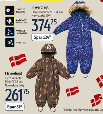 Føtex Vrs kids flyverdragt tilbud