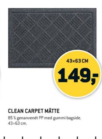 XL-BYG Clean carpet dørmåtte tilbud