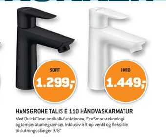 XL-BYG Hansgrohe håndvaskarmatur tilbud