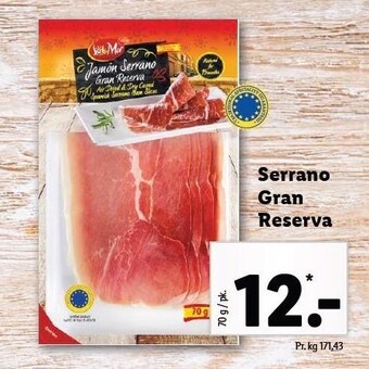 Lidl Serrano gran reserva tilbud