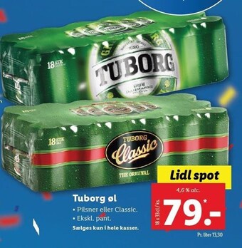 Lidl Tuborg øl tilbud
