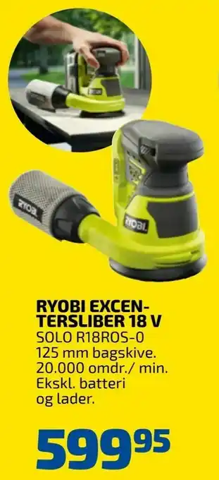 Davidsen Ryobi excentersliber 18 v tilbud