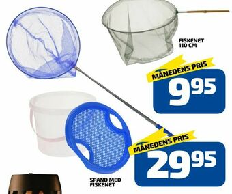 Spand med fiskenet