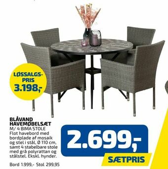 Davidsen Blåvand havemøbelsæt tilbud