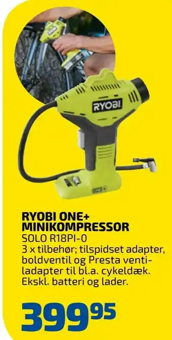 Davidsen Ryobi one+ minikompressor tilbud