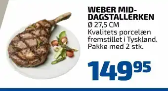 Davidsen Weber mid- dagstallerken tilbud