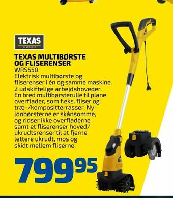 Texas multibørste og fliserenser