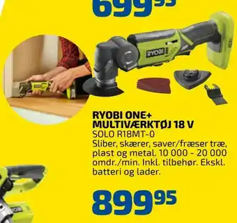 Davidsen Ryobi one+ multiværktøj 18 v tilbud