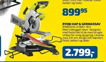 Davidsen Ryobi kap & geringssav tilbud